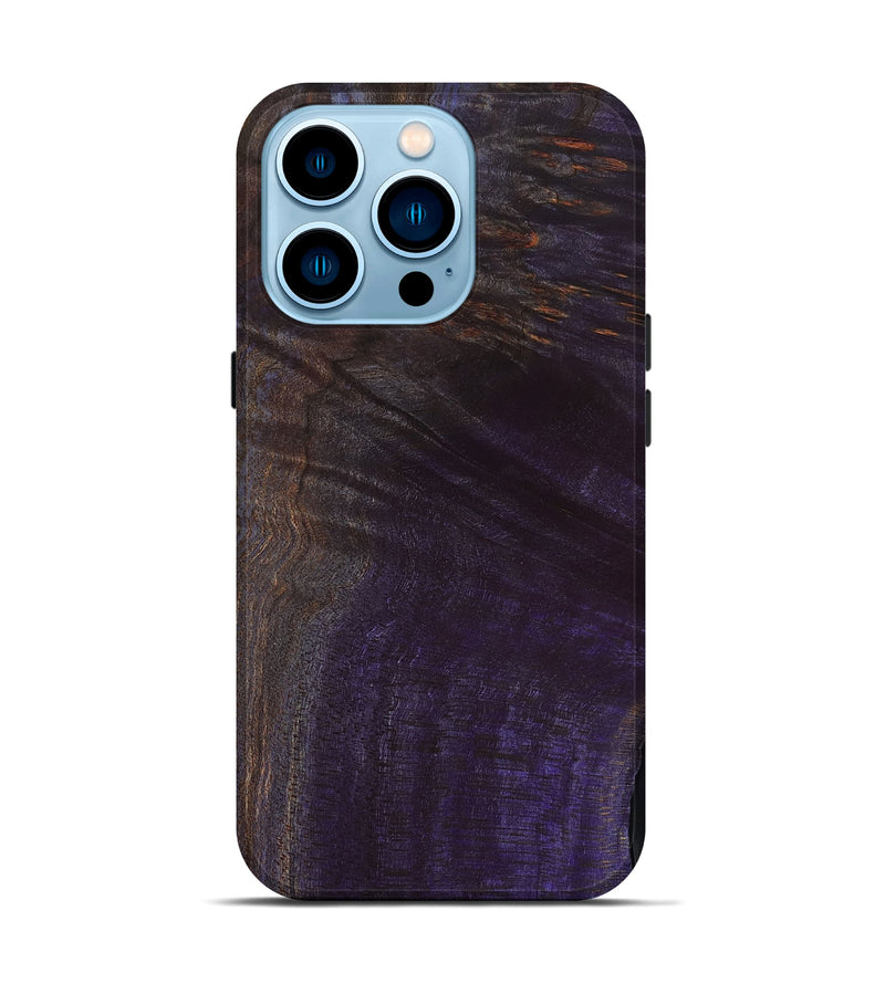 iPhone 14 Pro Wood Live Edge Phone Case - Kenley (Wood Burl, 801502)