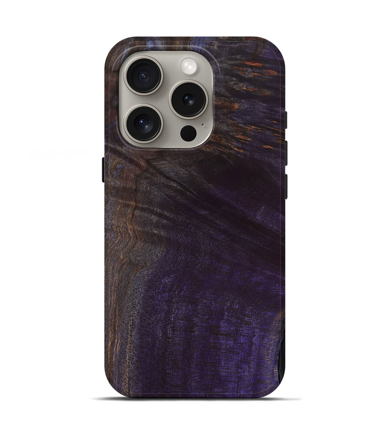 iPhone 16 Pro Wood Live Edge Phone Case - Kenley (Wood Burl, 801502)