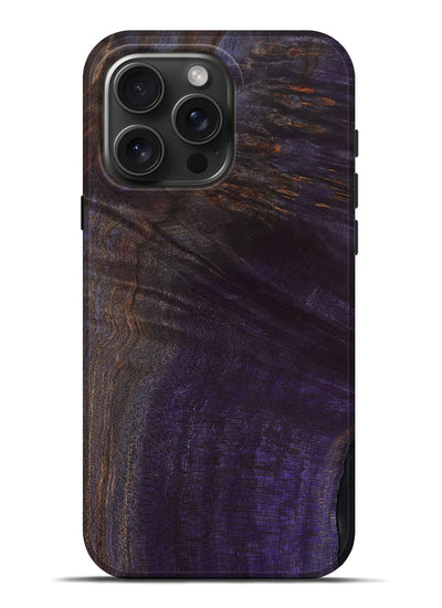 iPhone 16 Pro Max Wood Live Edge Phone Case - Kenley (Wood Burl, 801502)