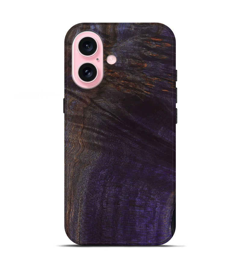 iPhone 17 Wood Live Edge Phone Case - Kenley (Wood Burl, 801502)