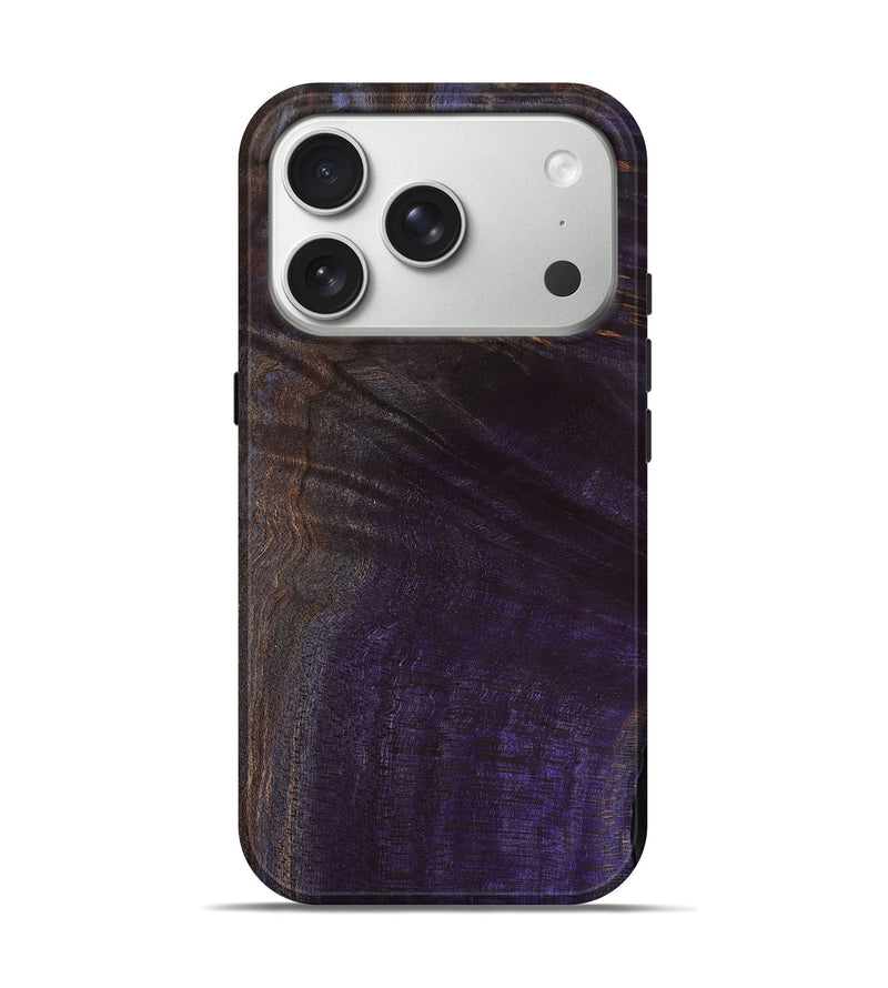 iPhone 17 Pro Wood Live Edge Phone Case - Kenley (Wood Burl, 801502)