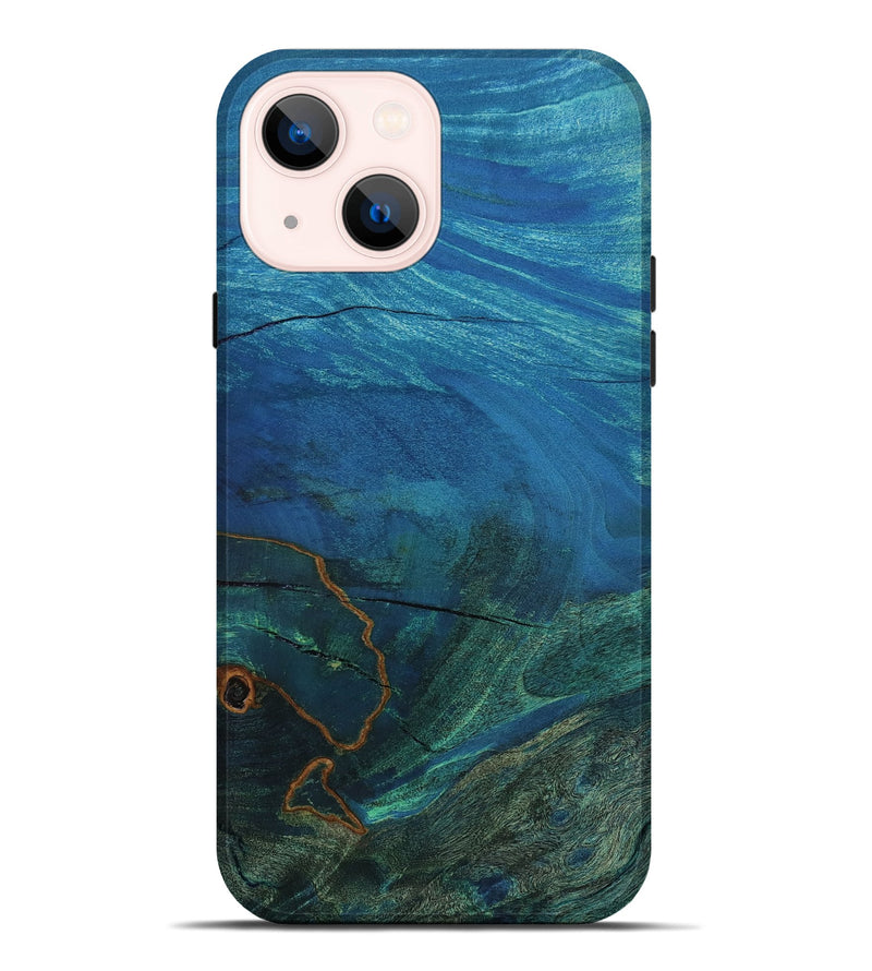 iPhone 14 Plus Wood Live Edge Phone Case - Evert (Wood Burl, 801503)