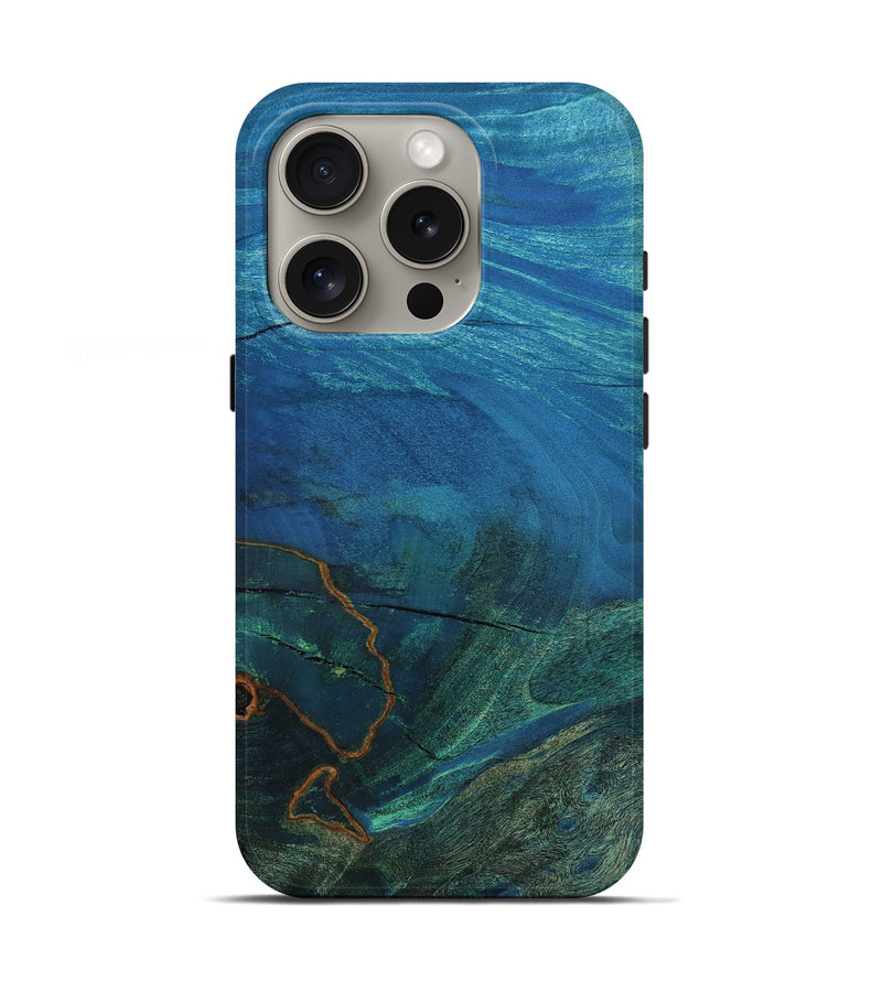 iPhone 16 Pro Wood Live Edge Phone Case - Evert (Wood Burl, 801503)