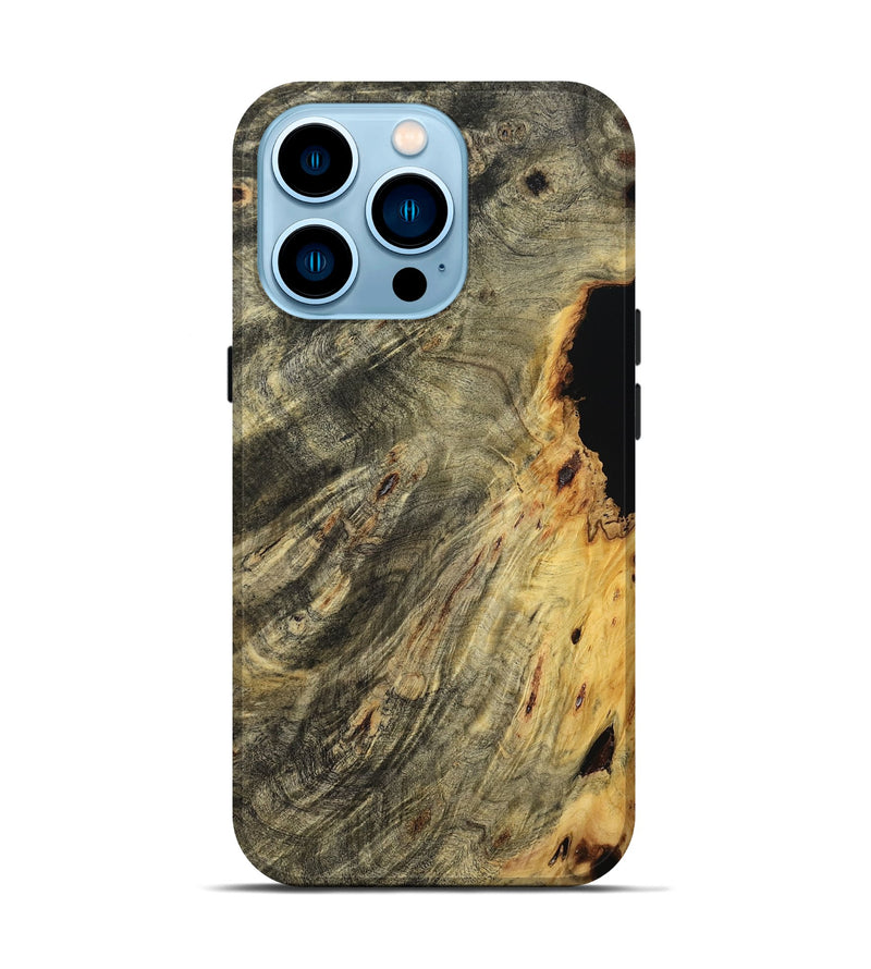 iPhone 14 Pro Wood Live Edge Phone Case - Trudy (Wood Burl, 801504)