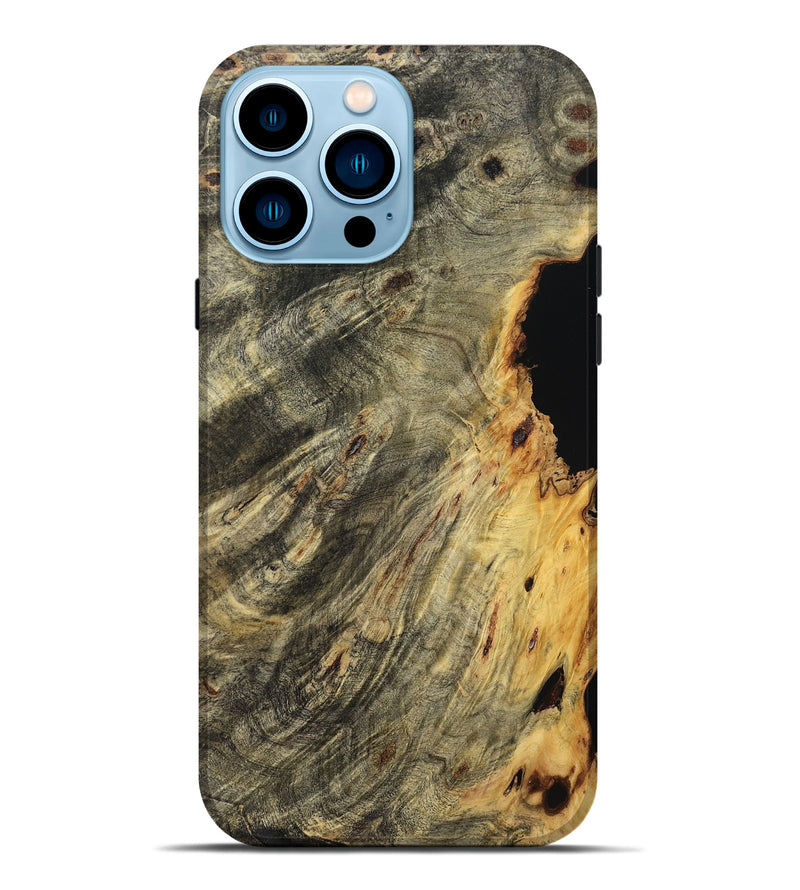 iPhone 14 Pro Max Wood Live Edge Phone Case - Trudy (Wood Burl, 801504)