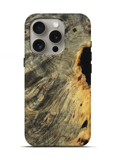 iPhone 16 Pro Wood Live Edge Phone Case - Trudy (Wood Burl, 801504)