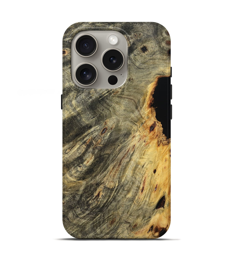 iPhone 16 Pro Wood Live Edge Phone Case - Trudy (Wood Burl, 801504)
