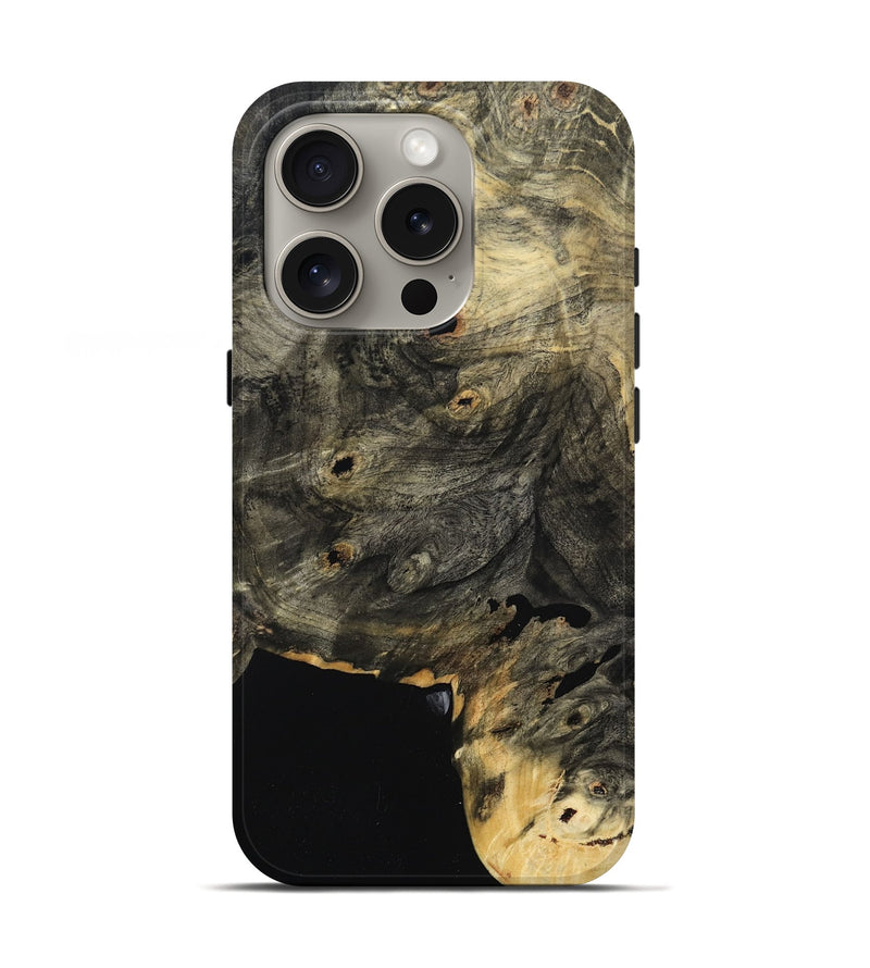 iPhone 16 Pro Wood Live Edge Phone Case - Barbara (Wood Burl, 801505)
