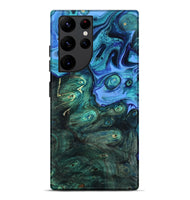 Galaxy S22 Ultra Wood Live Edge Phone Case - Keshia (Blue, 801507)