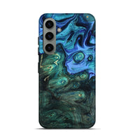 Galaxy S24 Wood Live Edge Phone Case - Keshia (Blue, 801507)