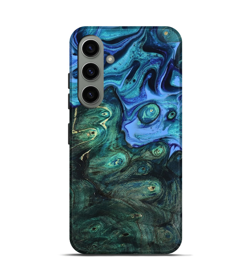 Galaxy S24 Wood Live Edge Phone Case - Keshia (Blue, 801507)