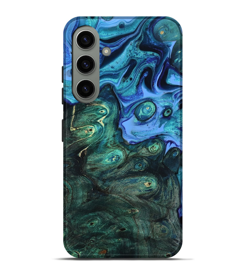 Galaxy S24 Plus Wood Live Edge Phone Case - Keshia (Blue, 801507)