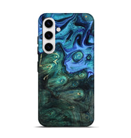 Galaxy S25 Wood Live Edge Phone Case - Keshia (Blue, 801507)