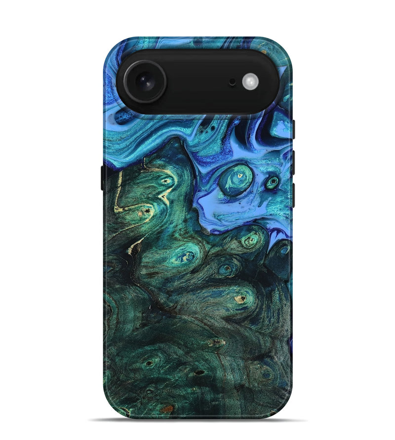 iPhone 17 Air Wood Live Edge Phone Case - Keshia (Blue, 801507)