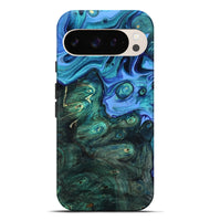 Pixel 9 Pro XL Wood Live Edge Phone Case - Keshia (Blue, 801507)