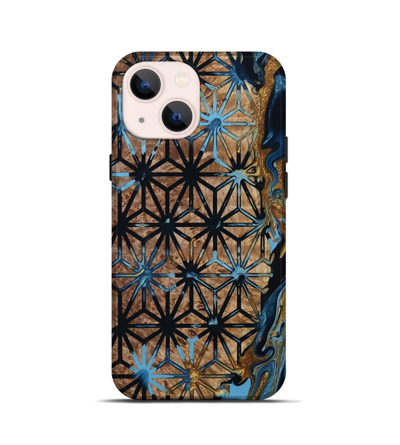iPhone 13 mini Wood Live Edge Phone Case - Lyndsay (Pattern, 801511)