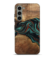 Galaxy S23 Plus Wood Live Edge Phone Case - Lizeth (Green, 801514)