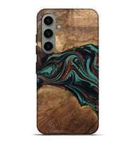 Galaxy S24 Plus Wood Live Edge Phone Case - Lizeth (Green, 801514)