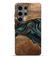 Galaxy S25 Ultra Wood Live Edge Phone Case - Lizeth (Green, 801514)