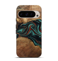 Pixel 10 Wood Live Edge Phone Case - Lizeth (Green, 801514)
