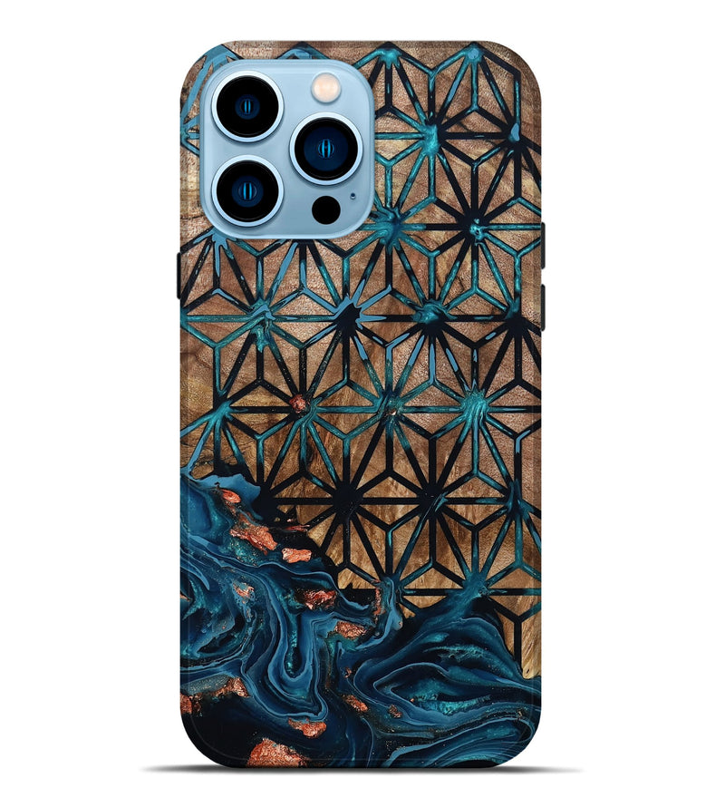 iPhone 14 Pro Max Wood Live Edge Phone Case - Neil (Pattern, 801515)