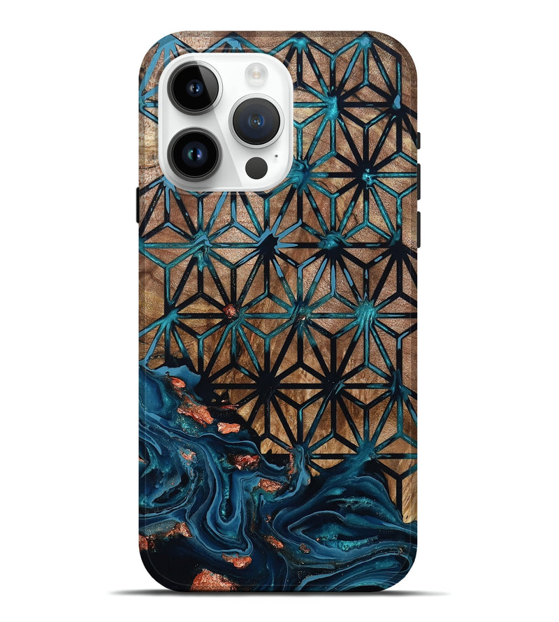 iPhone 15 Pro Max Wood Live Edge Phone Case - Neil (Pattern, 801515)