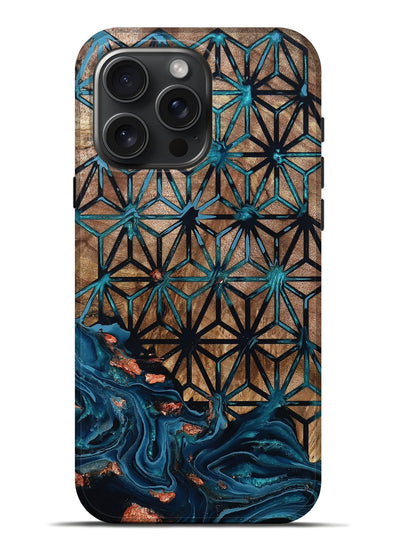 iPhone 16 Pro Max Wood Live Edge Phone Case - Neil (Pattern, 801515)