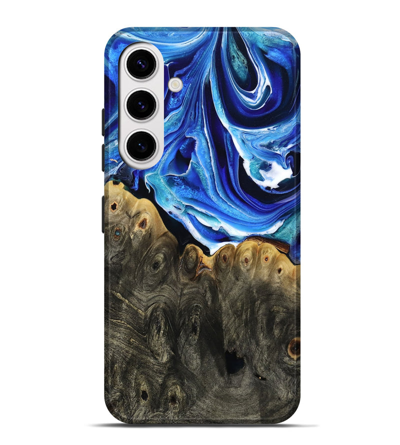 Galaxy S25 Plus Wood Live Edge Phone Case - Herman (Blue, 801516)