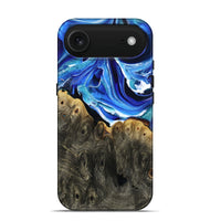 iPhone 17 Air Wood Live Edge Phone Case - Herman (Blue, 801516)
