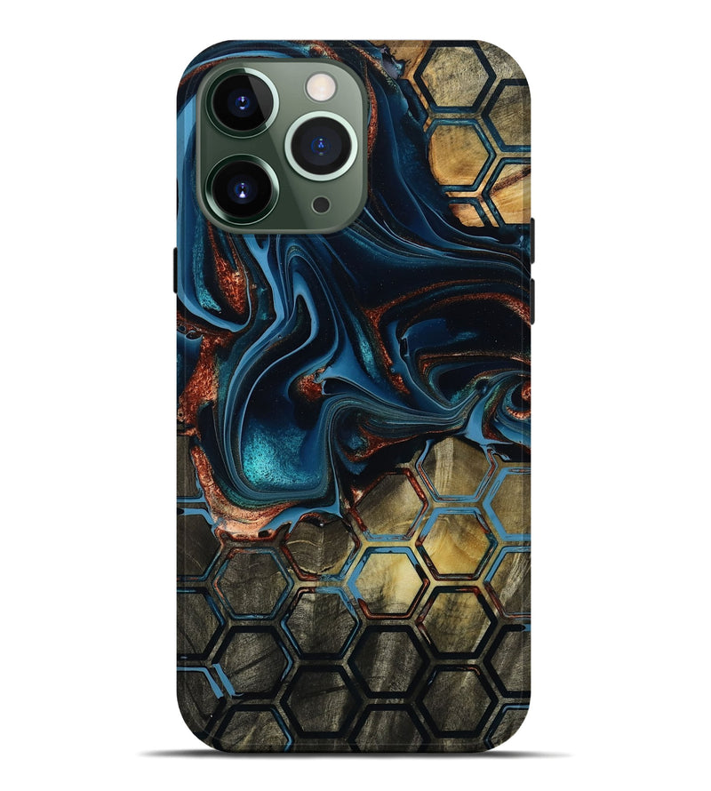 iPhone 13 Pro Max Wood Live Edge Phone Case - Vena (Pattern, 801519)