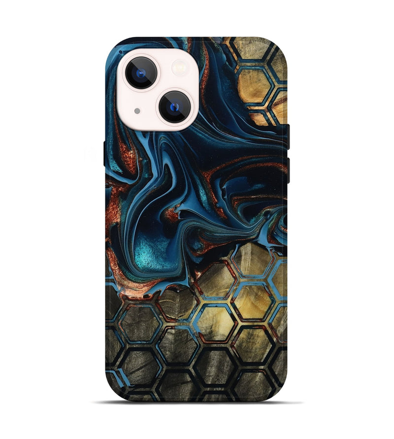 iPhone 14 Wood Live Edge Phone Case - Vena (Pattern, 801519)