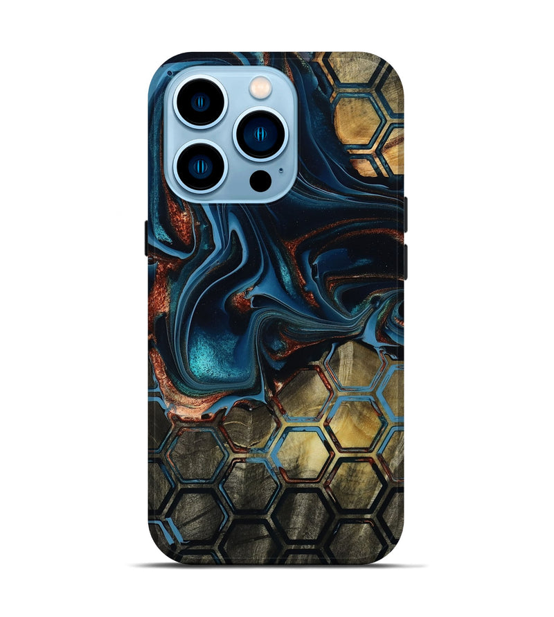 iPhone 14 Pro Wood Live Edge Phone Case - Vena (Pattern, 801519)