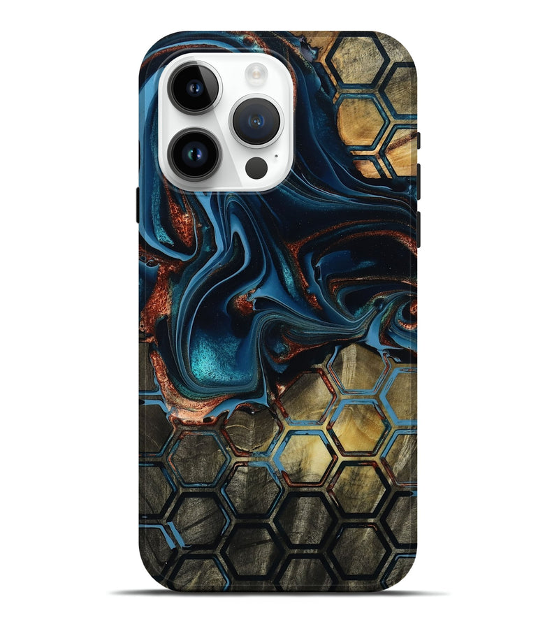 iPhone 15 Pro Max Wood Live Edge Phone Case - Vena (Pattern, 801519)