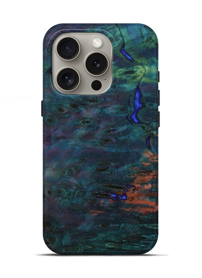 iPhone 16 Pro Wood Live Edge Phone Case - Dorotha (Wood Burl, 801520)