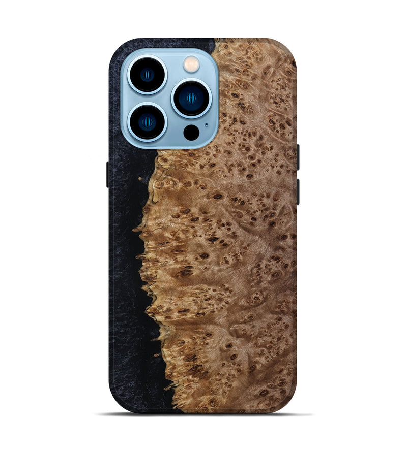 iPhone 14 Pro Wood Live Edge Phone Case - Ernest (Wood Burl, 801521)
