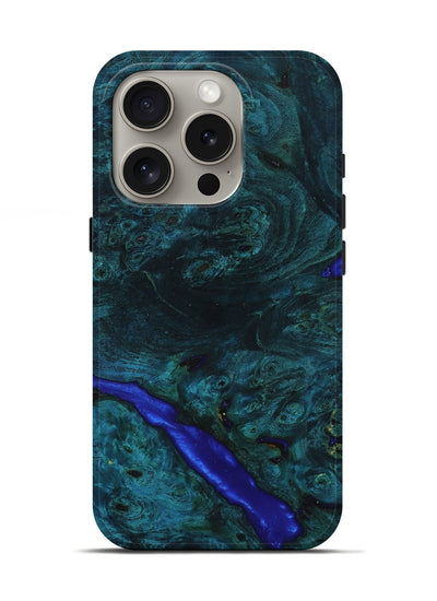 iPhone 16 Pro Wood Live Edge Phone Case - Lu (Wood Burl, 801524)