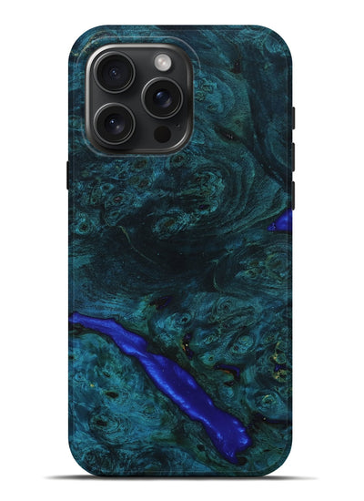 iPhone 16 Pro Max Wood Live Edge Phone Case - Lu (Wood Burl, 801524)