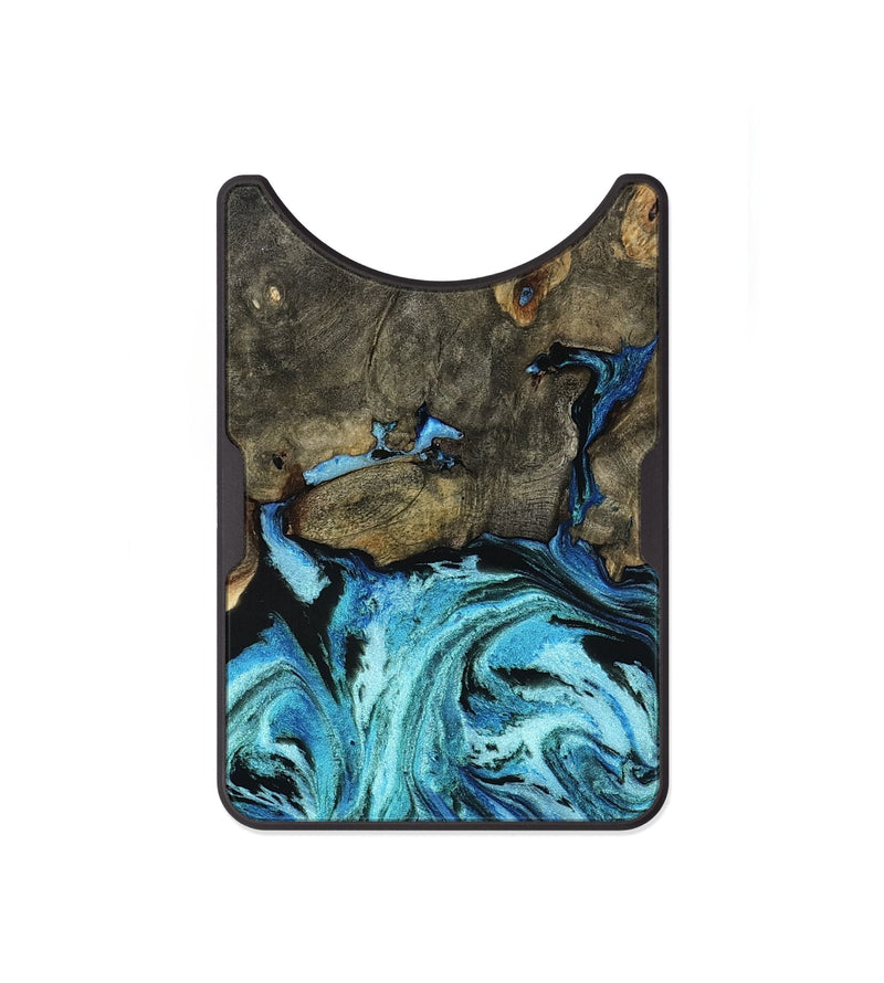 Alloy Wood Wallet - Megan (Blue, 801526)