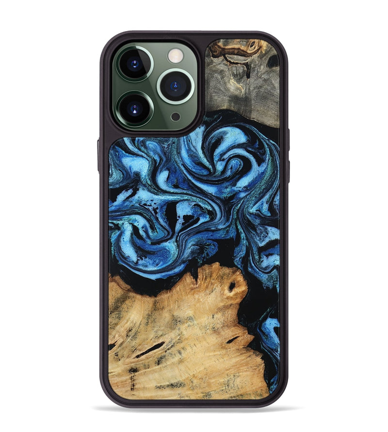iPhone 13 Pro Max Wood Phone Case - Nixon (Blue, 801528)