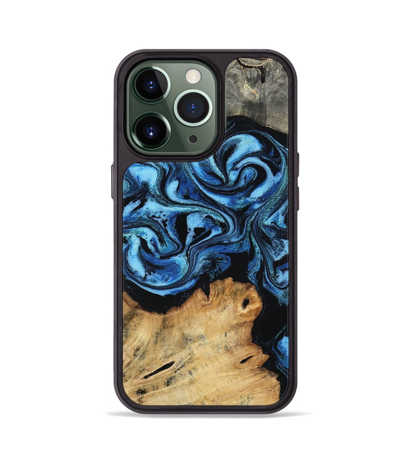 iPhone 13 Pro Wood Phone Case - Nixon (Blue, 801528)