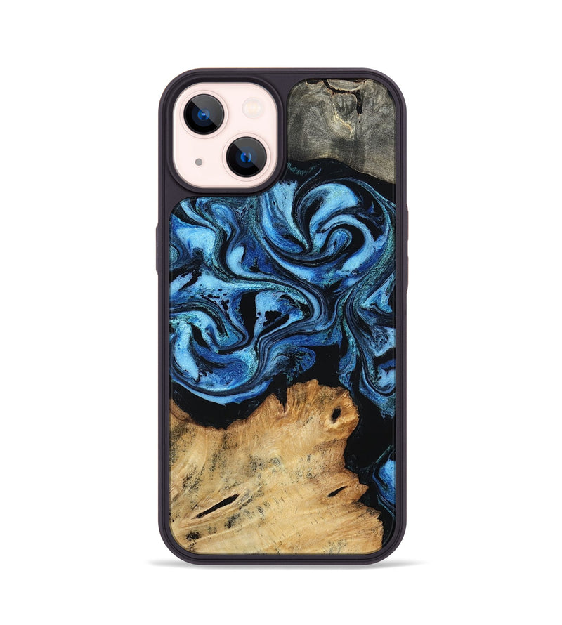 iPhone 14 Wood Phone Case - Nixon (Blue, 801528)