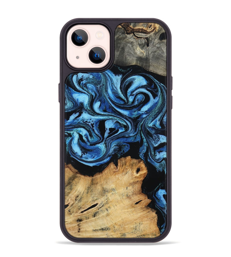 iPhone 14 Plus Wood Phone Case - Nixon (Blue, 801528)