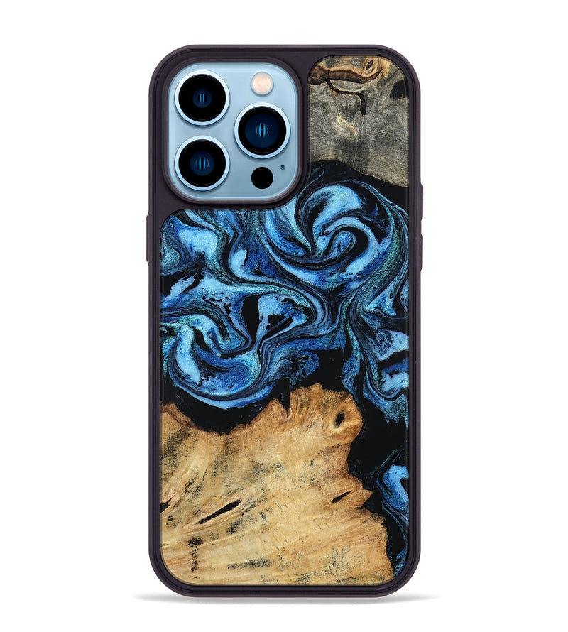 iPhone 14 Pro Max Wood Phone Case - Nixon (Blue, 801528)