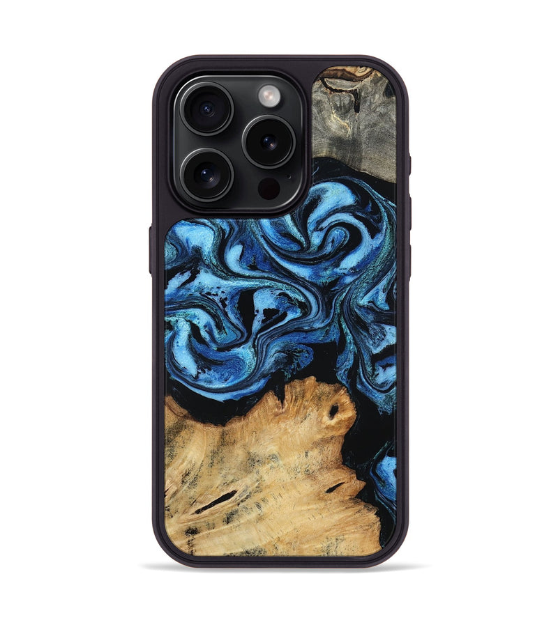 iPhone 15 Pro Wood Phone Case - Nixon (Blue, 801528)