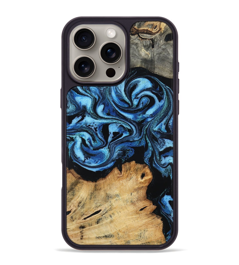 iPhone 16 Pro Max Wood Phone Case - Nixon (Blue, 801528)