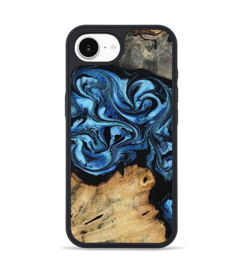iPhone 16e Wood Phone Case - Nixon (Blue, 801528)