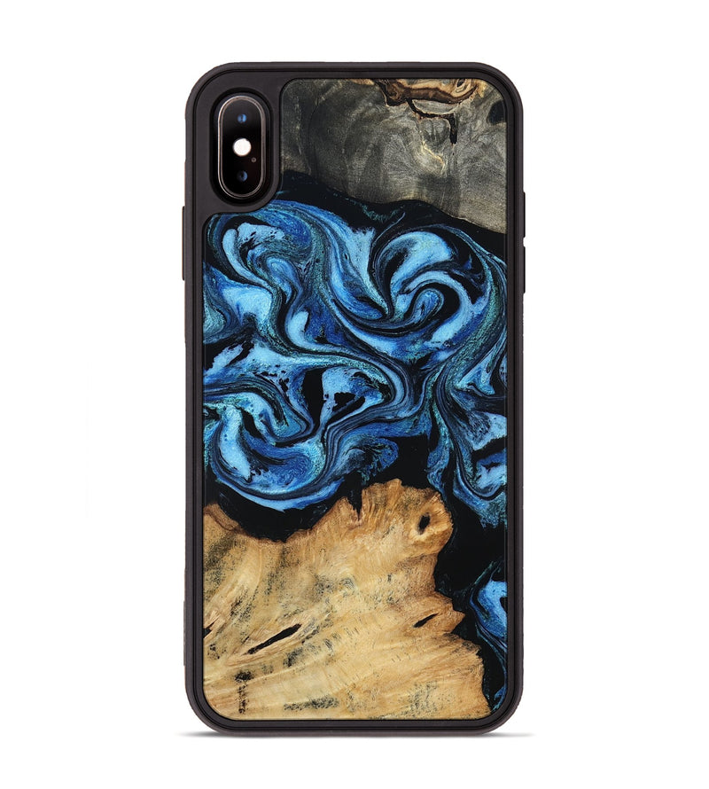 iPhone Xs Max Wood Phone Case - Nixon (Blue, 801528)