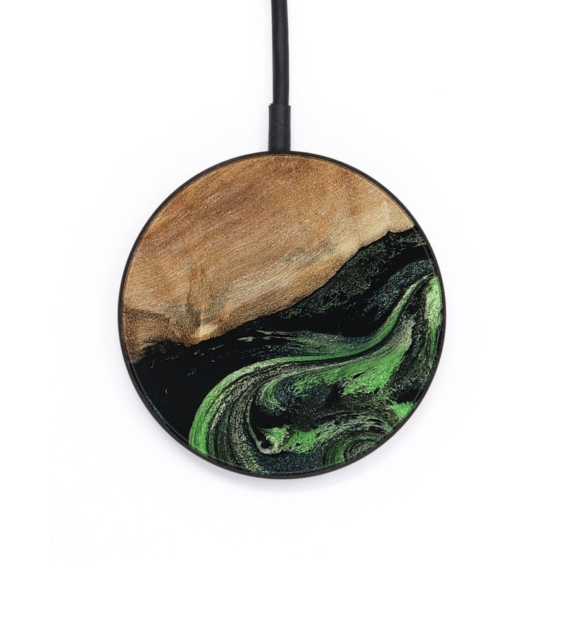 Circle Wood Wireless Charger - Alannah (Green, 801531)