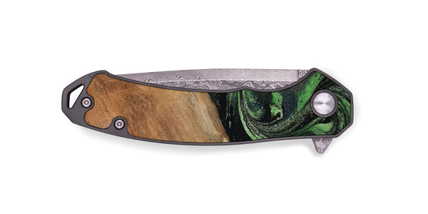 EDC Wood Pocket Knife - Alannah (Green, 801531)