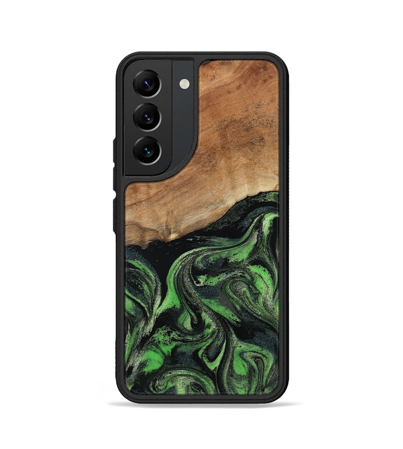 Galaxy S22 Wood Phone Case - Alannah (Green, 801531)